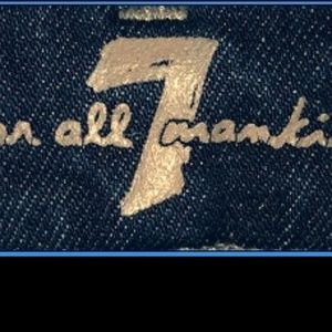 7 For All Mankind dark wash women's jeans